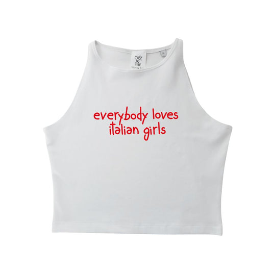 Everybody Loves Italian Girls - Crop Canotta