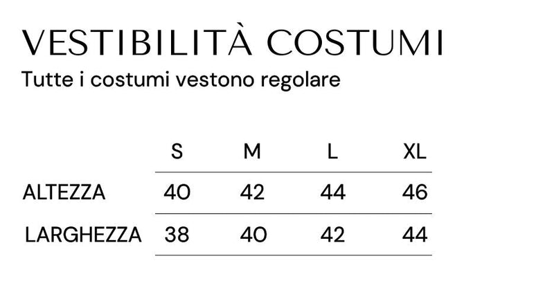 Guida alle taglie