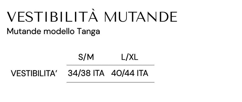 Guida alle taglie