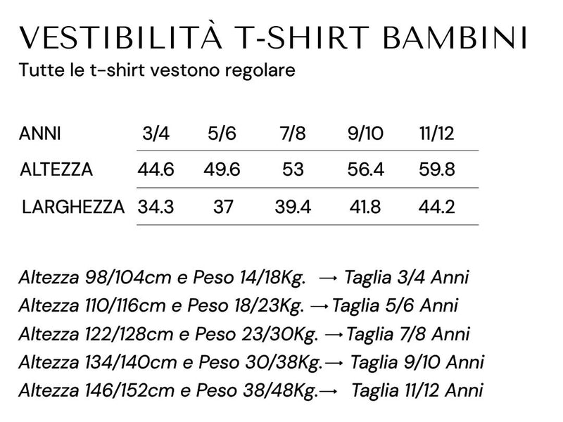 Guida alle taglie