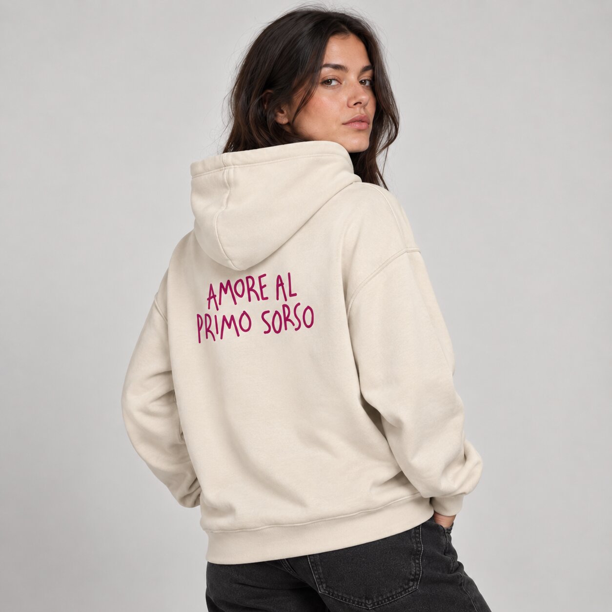 Amore Al Primo Sorso - Felpa Cappuccio