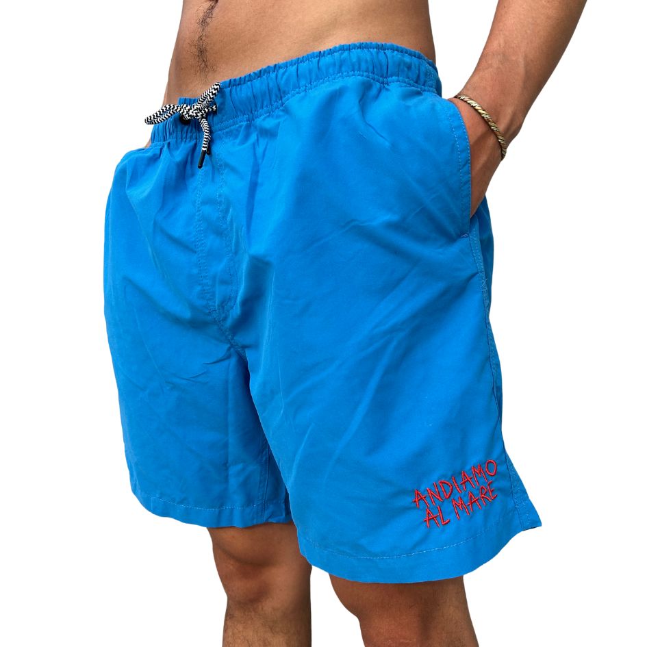 Andiamo Al Mare - Costume Boxer Classico Ricamato
