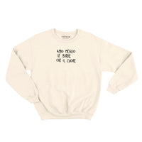 Apro Meglio Le Birre Che Il Cuore - Felpa Girocollo