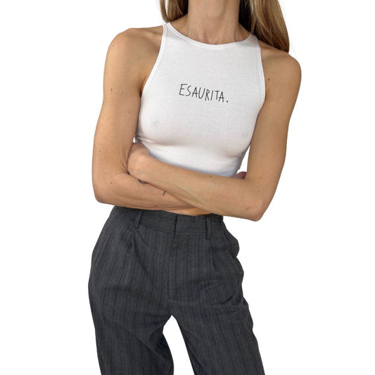 Esaurita. - Crop Canotta