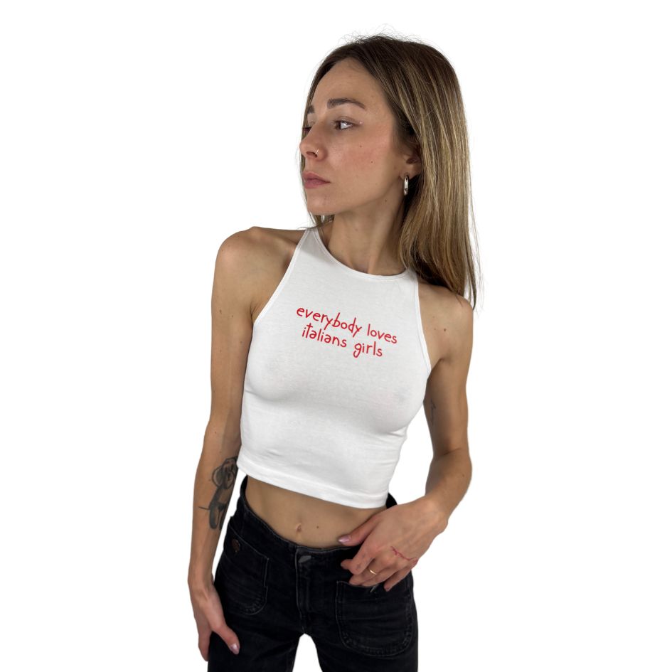 Everybody Loves Italians Girls - Crop Canotta