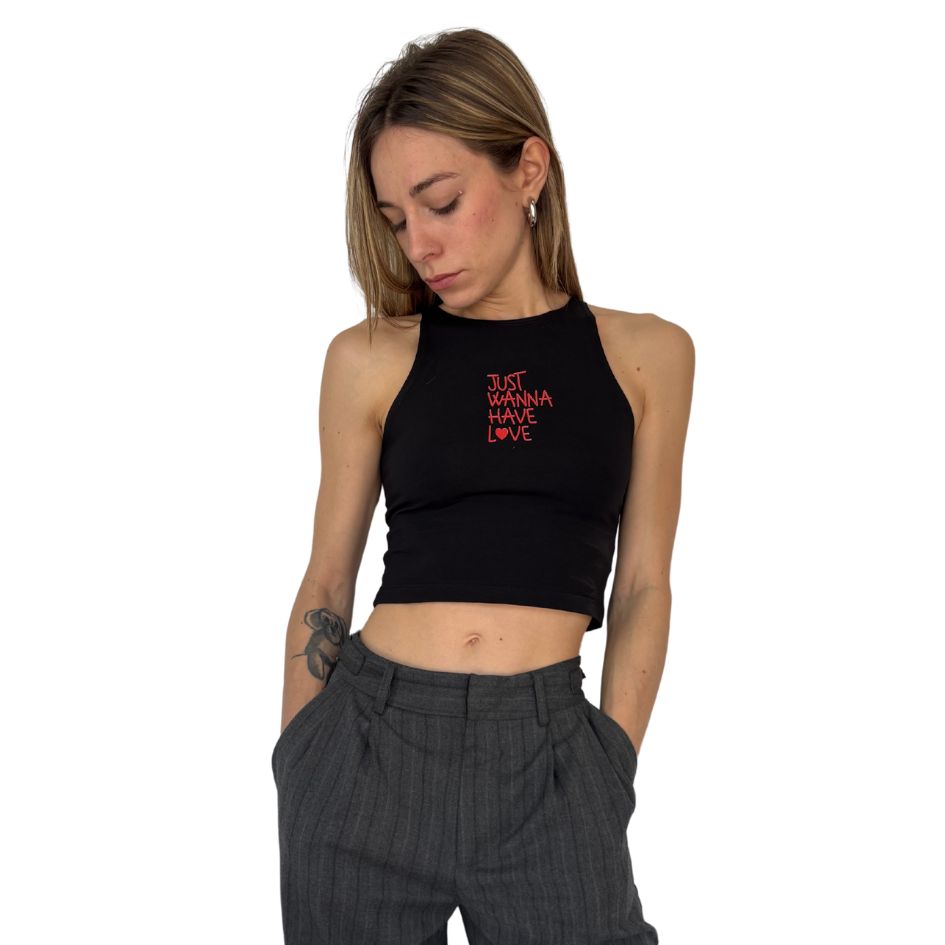Just Wanna Have Love - Crop Canotta