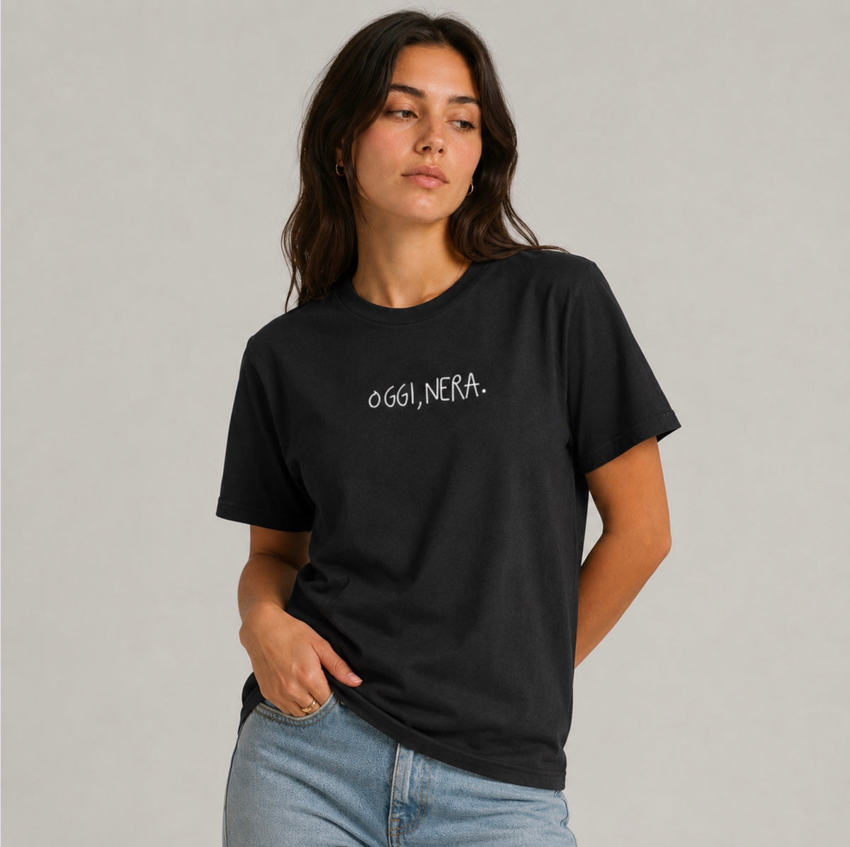 Oggi, Nera. - T-Shirt