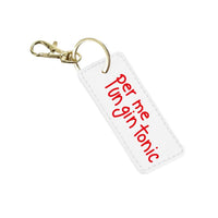 Per Me Un Gin Tonic - Portachiavi Rettangolo