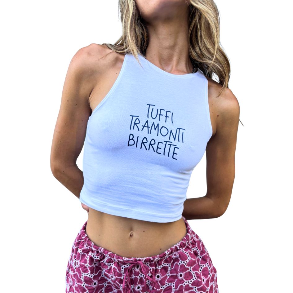 Tuffi Tramonti Birrette - Crop Canotta